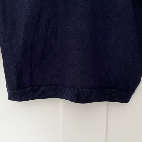 Outerknown Palisades Pocket Sweater Navy Blue Small 100% Merino Wool - Picture 7 of 7